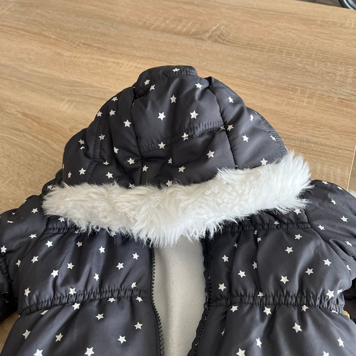 Veste hiver bleu marine taille 12 mois - photo numéro 2