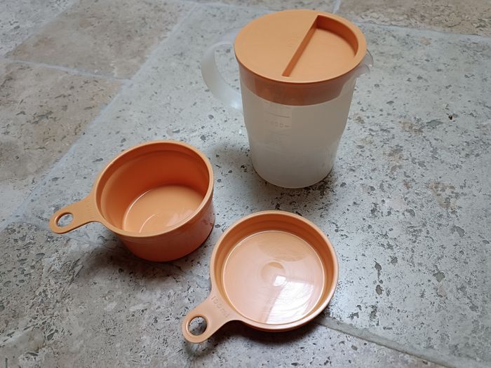 Tupperware vintage, verre doseur et cuillère mesure - photo numéro 2
