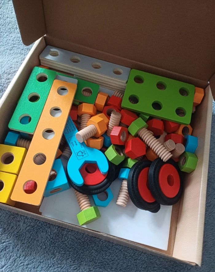 🧸Jeux kit de construction en bois 75 pièces pour enfants Dès 3ans + mini matters - photo numéro 4