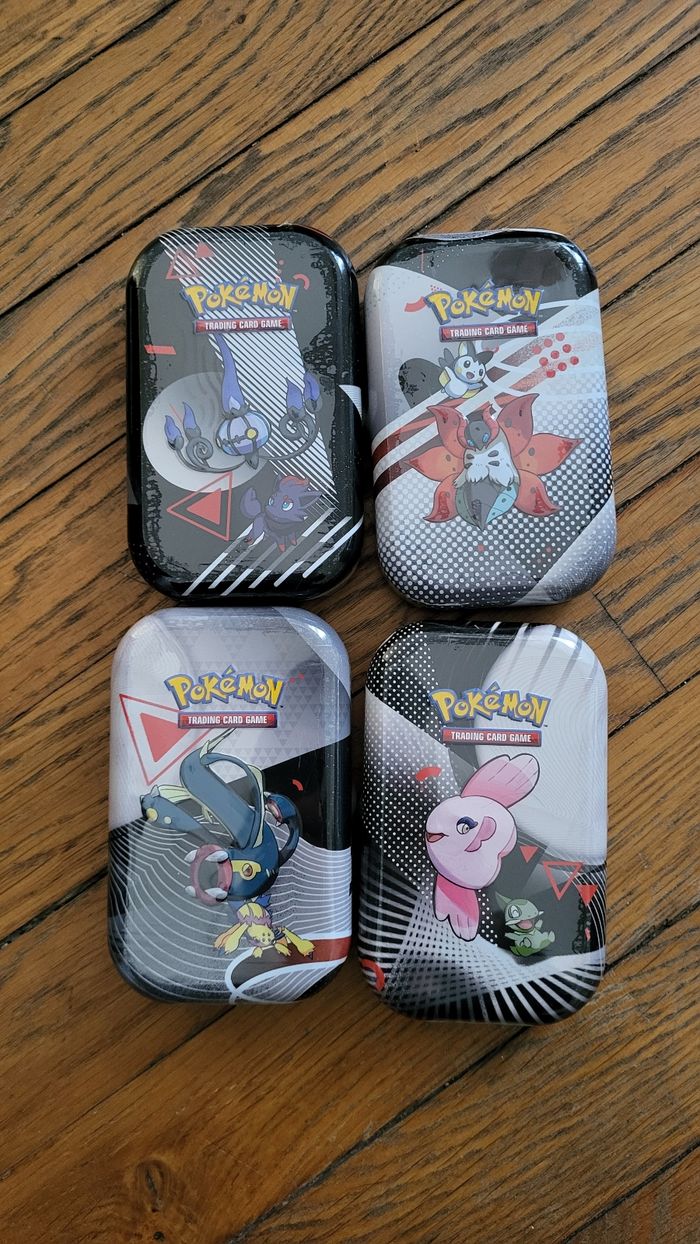 Mini Tins Pokémon Foudre Noire Flamme Blanche 10.5