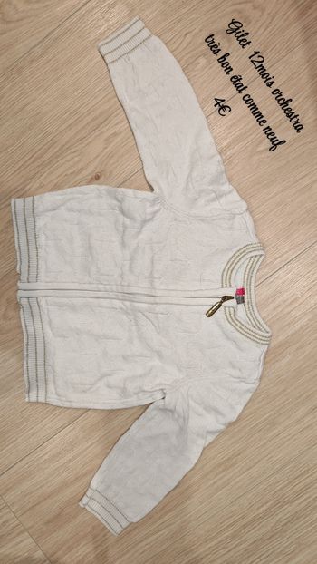 Gilet Blanc 12mois orchestra 