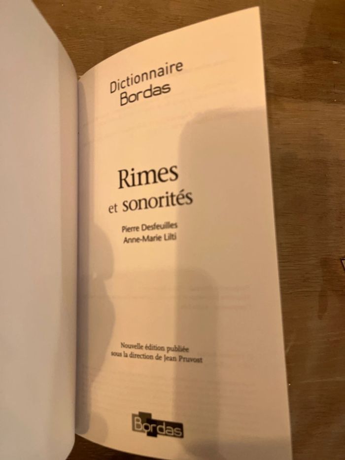 Dictionnaire rimes et sonorités - photo numéro 6
