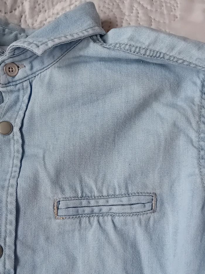 Chemise en jean léger bleu garçon 9/10 ans LC waikiki - photo numéro 8