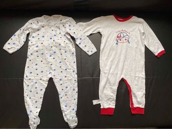 Lot de 2 pyjamas 24 mois petit bateau printemps automne