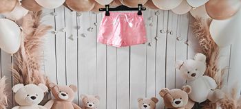 Short rose pois blancs Tex Baby bébé fille 6 mois