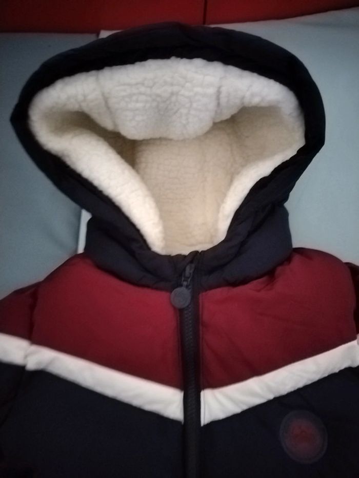 Manteau doublé polaire kiabi tbe 18 mois - photo numéro 3