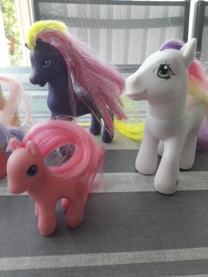 Lot de 6 chevaux petit poney ancien my little pony - photo numéro 3
