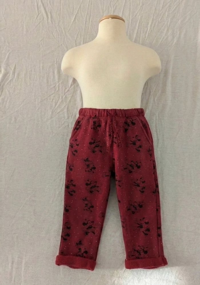 Pantalon jogging bordeaux Minnie Mouse - Disney Baby 24 mois