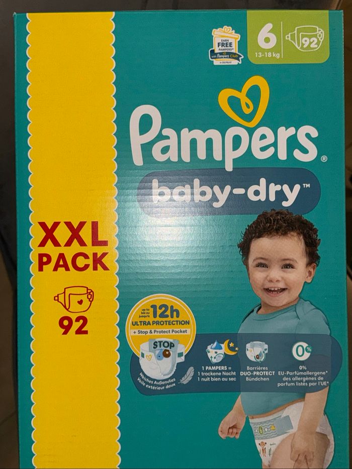 Pampers baby dry taille 6