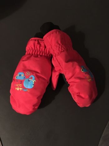 Moufles fille rose size 4
