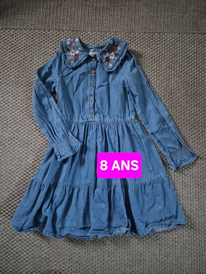 Robe en jean bleu - fille 8 ans