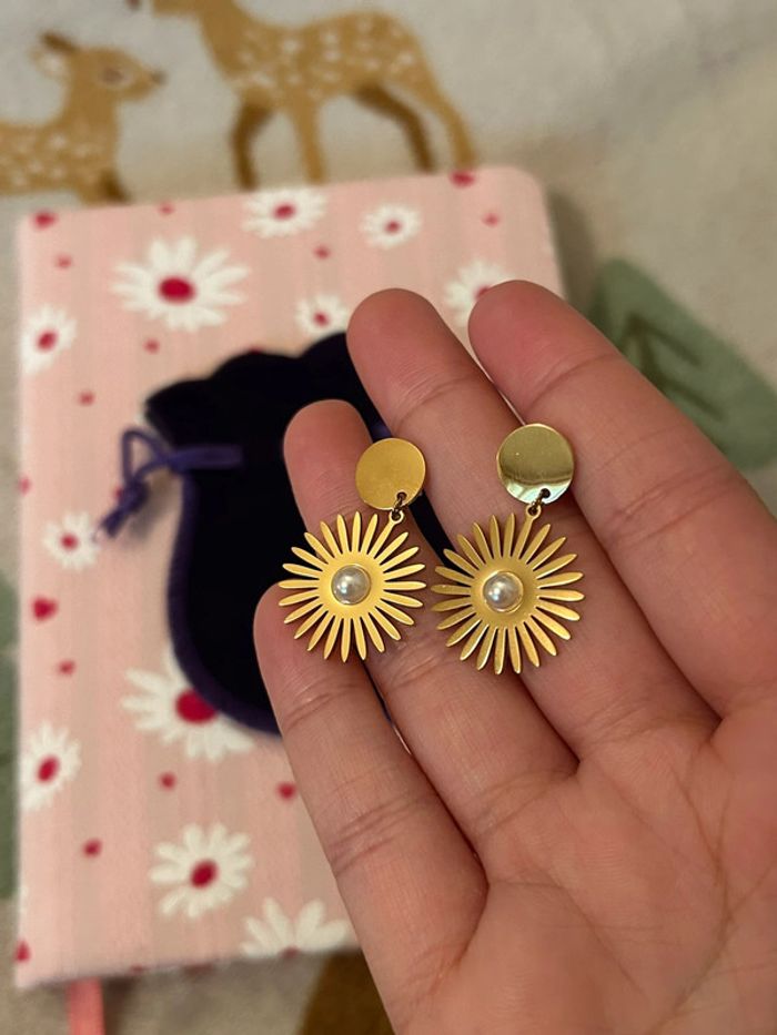 Boucles d’oreilles en acier inoxydable - photo numéro 6