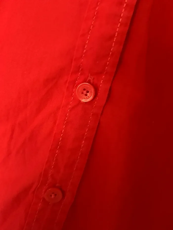 Chemise femme tommy Hilfiger rouge Taille 6 - photo numéro 3