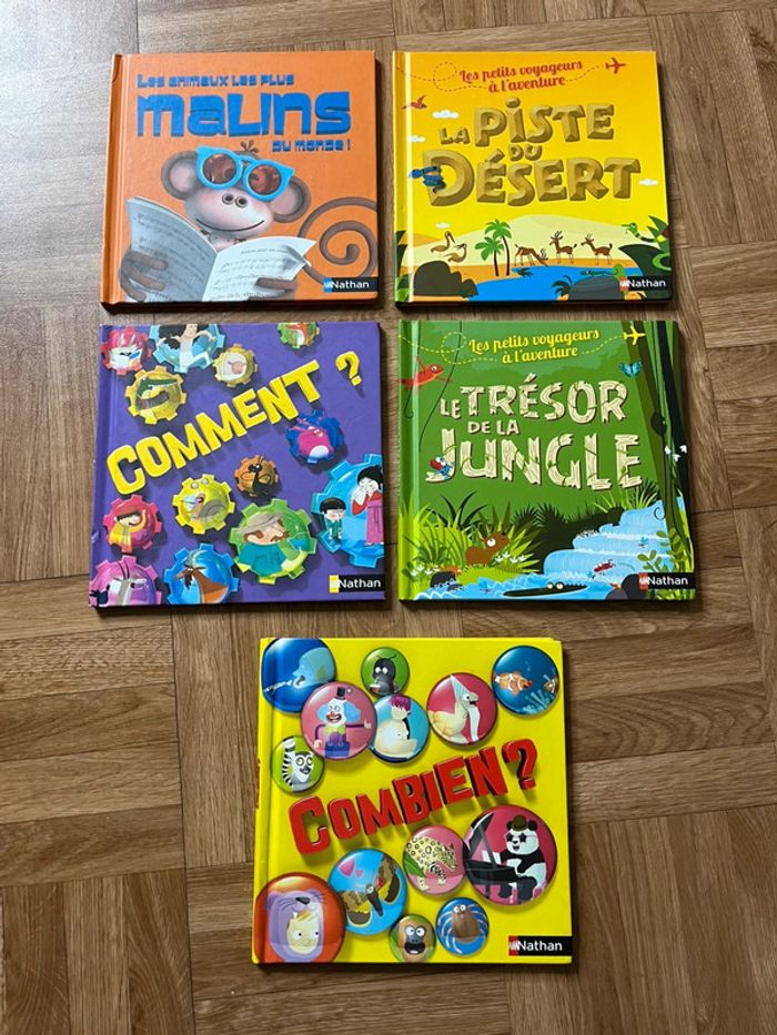 Lot de 5 livres pour enfants Édition Nathan