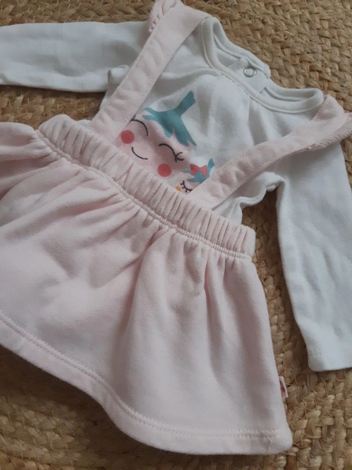 Ensemble body manches longues et robe In extenso 50 cm - photo numéro 2