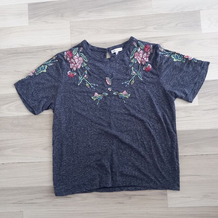 T-shirt femme anthracite à motifs Lady Blush taille M