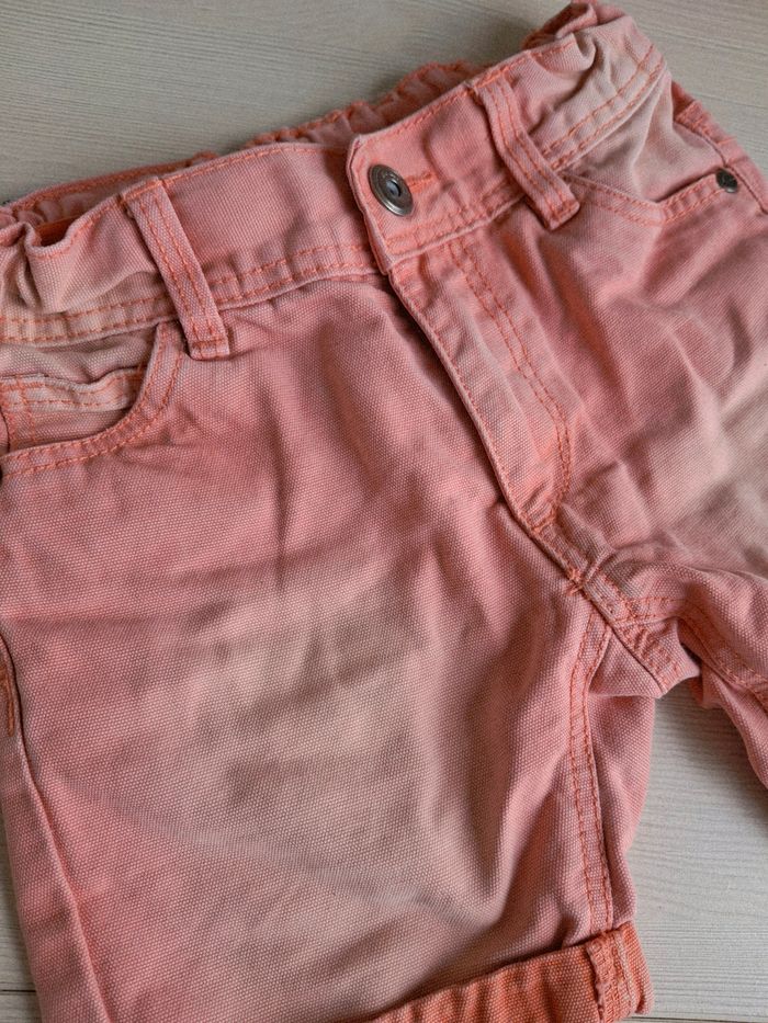 Short jean garçon corail terracotta Tape à l’œil 2 ans - photo numéro 2