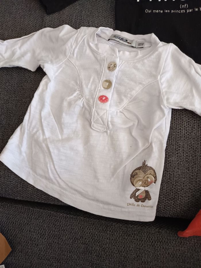 Lot de 3 t-shirts fille 3 mois - photo numéro 3