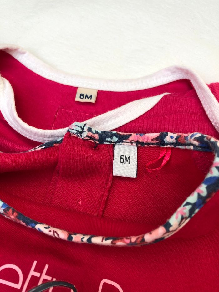 Lot de 2 t-shirts Baobab compagnie et Plus Collection 6 mois - photo numéro 2