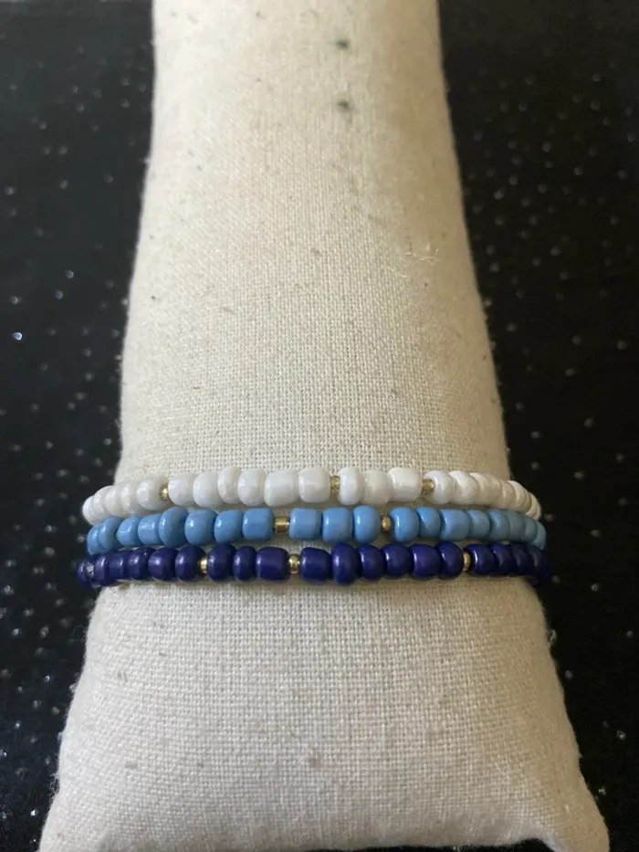 Bracelets bleus océan