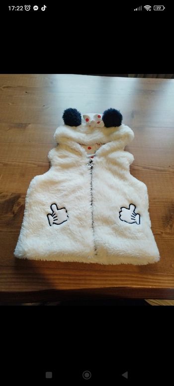 Veste sans manche minnie 3 mois
