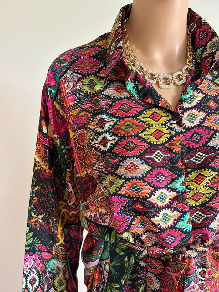 Robe mi longue neuve en soie Trebol taille S/M - photo numéro 5