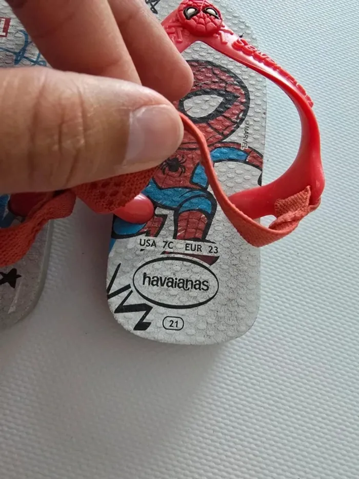 Tongs Havaianas spiderman - photo numéro 3