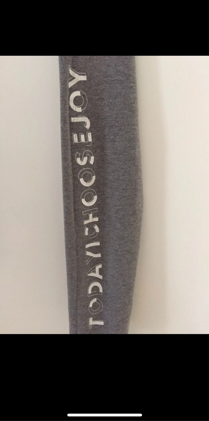 legging gris avec écriture - photo numéro 2