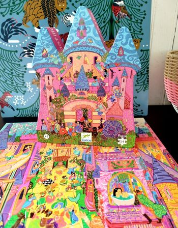 Djeco Puzzle 54 pièces Château 🏰 féerique