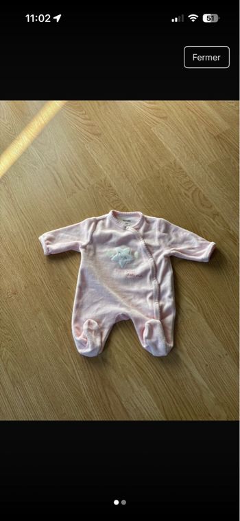 Pyjama rose kiabi taille naissance