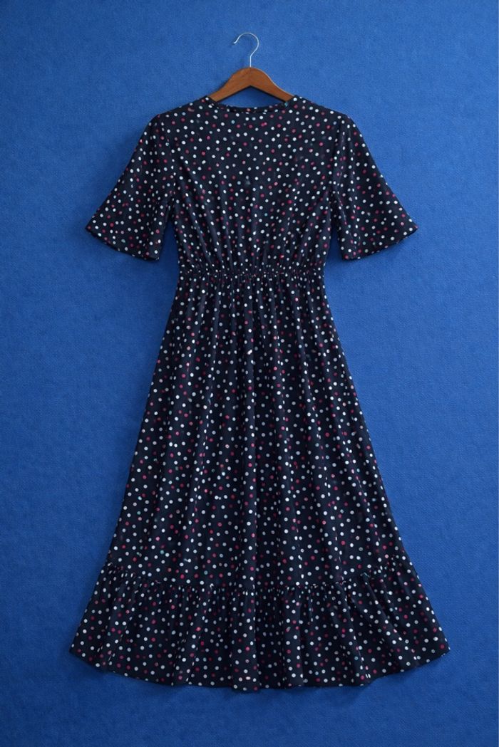 Robe PorteFeuille À Pois Zara - photo numéro 2