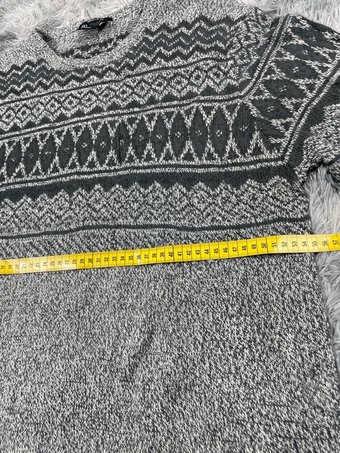 Pull D’hiver Vintage 90s Regular Fit L/L Homme Gris - photo numéro 3