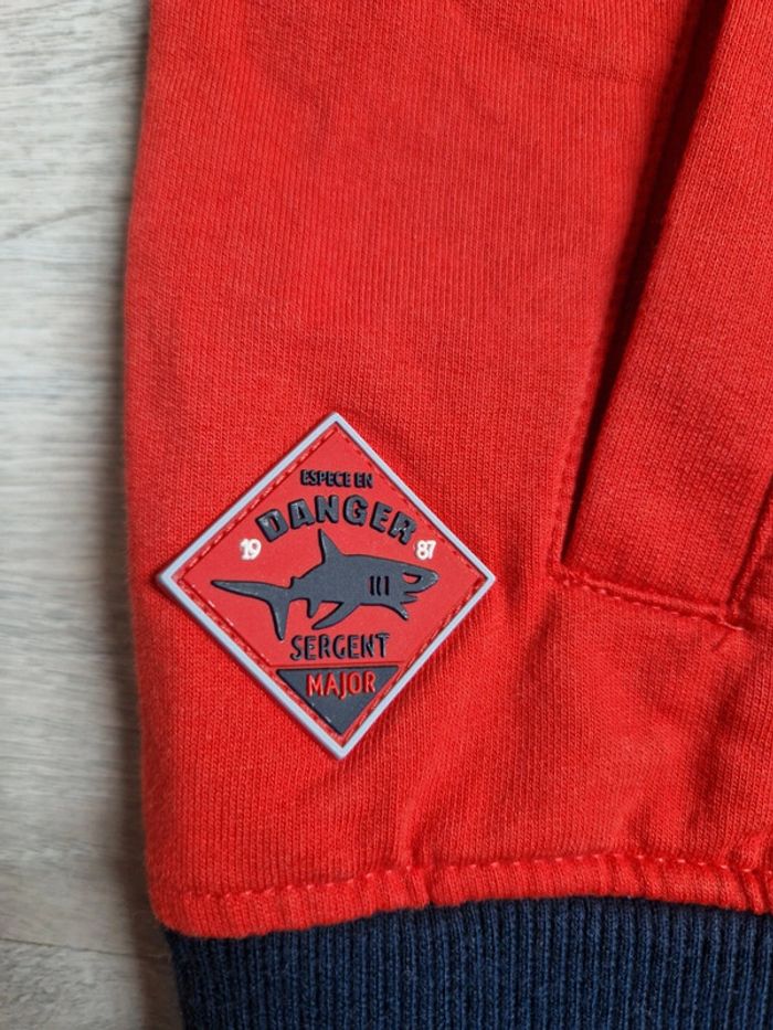 Gilet zippé Sergent Major rouge 11 ans - photo numéro 5