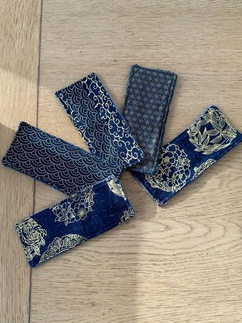 Lot de 5 lingettes rectangulaire tout coton éponge coton