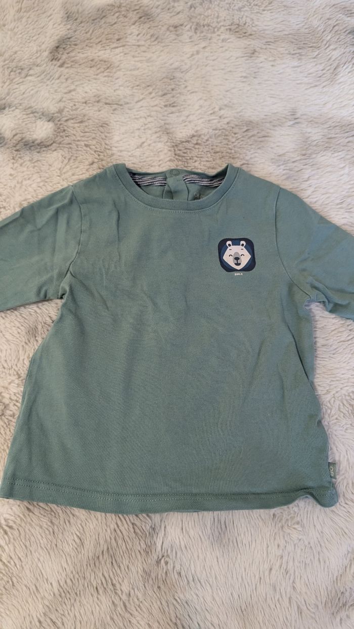 T-Shirt manches longues Obaïbi taille 6 mois - photo numéro 2