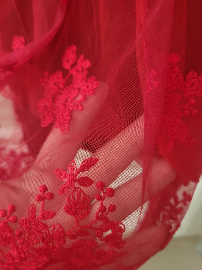 Robe rouge de fete/ cérémonie en 18/24 mois - photo numéro 2