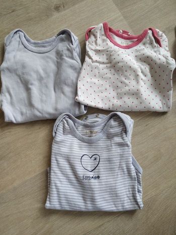 Lot de 3 bodies manches longues