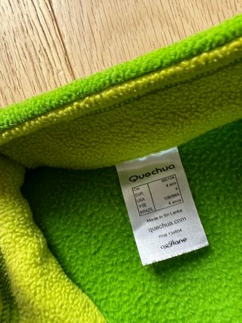 Blouson 4 ans novadry quechua 2 en 1 doublure amovible avec poches et capuche + polaire offert