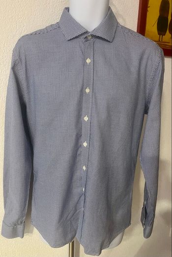 Chemise ML café coton 