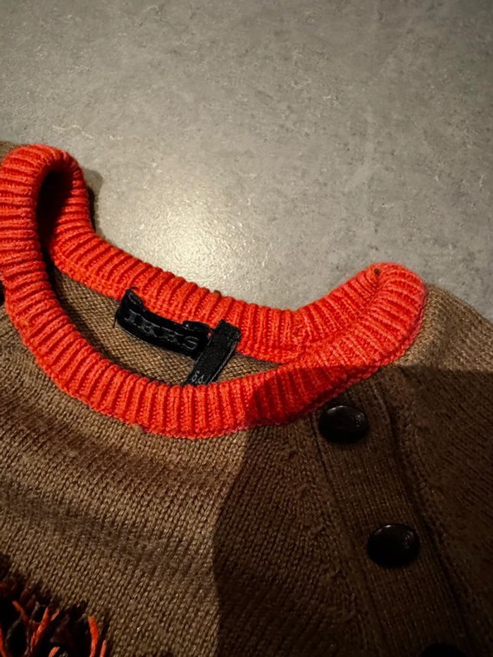 Pull / Sweat - Ikks - Hey U / Triangle / Couronne - Marron, kaki - 6 ans - photo numéro 2