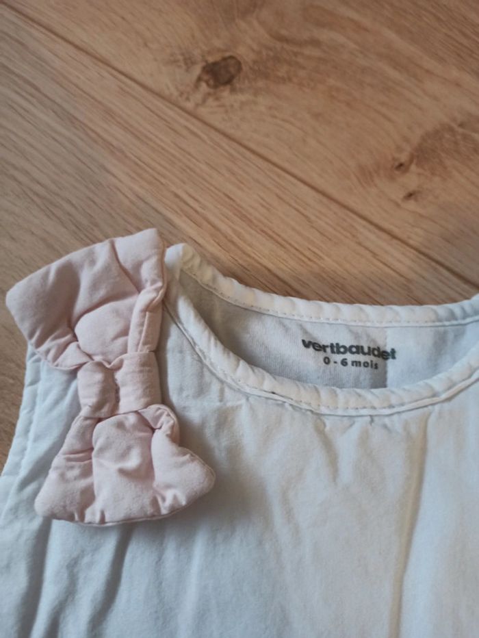 Turbulette légère Printemps-été Blanche - Vert Baudet 0-6 mois - Très bon état - photo numéro 3