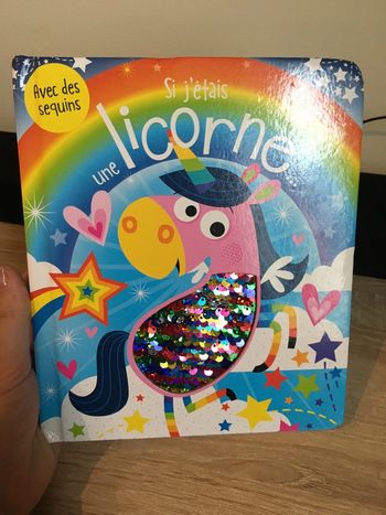 Livre Si j’étais une licorne avec des sequins