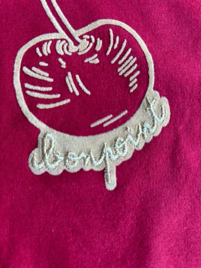 Tee shirt Bonpoint manches longues tee shirt cerise velours 12 ans Bonpoint - photo numéro 7