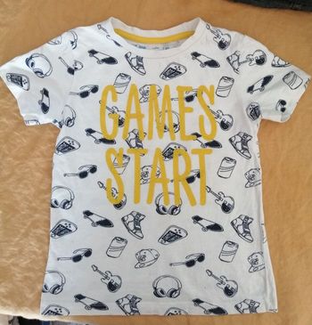 T-shirt blanc Gémo 6ans