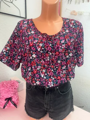 Blouse fleurie taille XXL