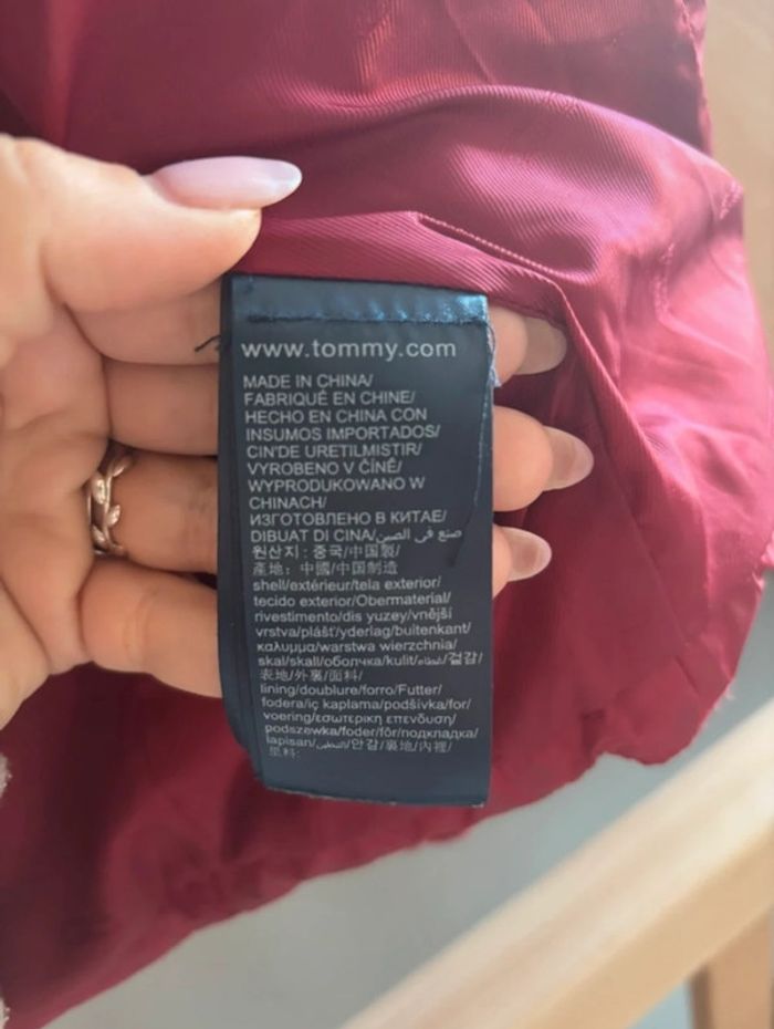 Doudoune rouge bordeau Tommy Jeans - photo numéro 7
