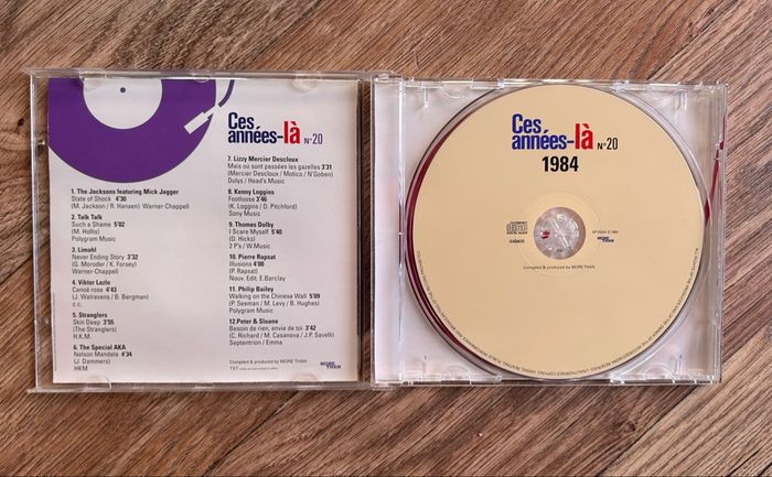 💿 CD - Compilation "Ces années-là " Hits 1984 (N°20) - photo numéro 2