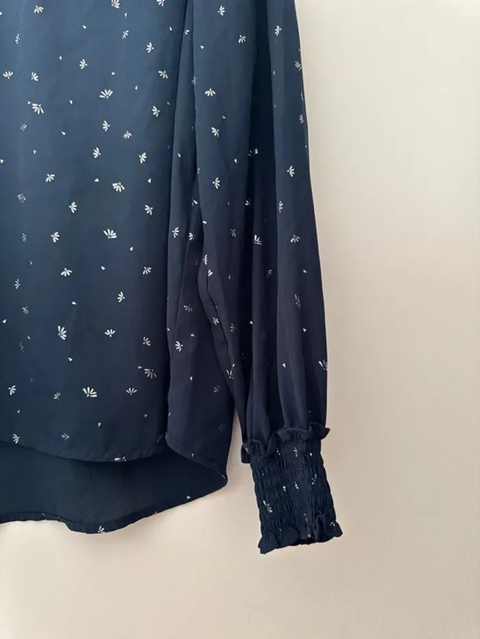 Blouse Cache Cache bleue marine - photo numéro 4