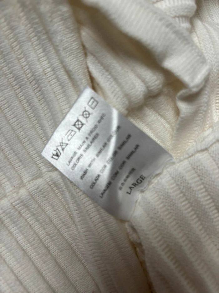 Pull blanc crème coton cop copine - photo numéro 3