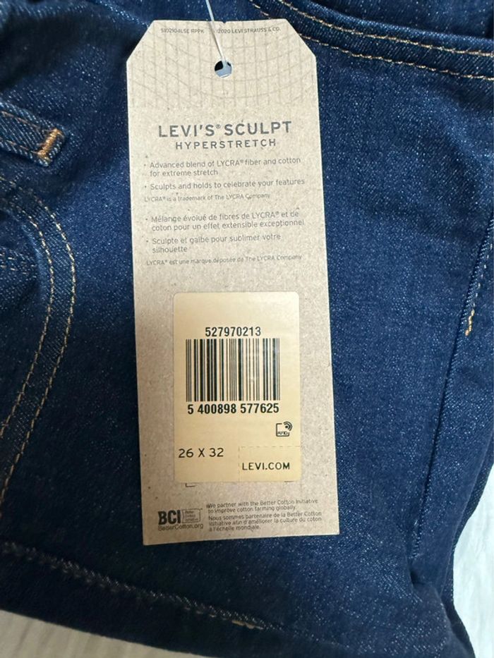 Jean Levi’s 720 Super Skinny – Taille 26/32 – Bleu brut – Neuf avec étiquette - photo numéro 2